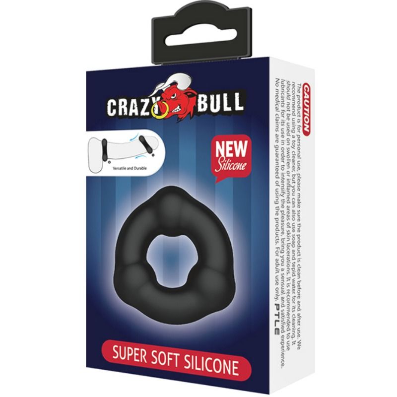 CRAZY BULL ANEL DE SILICONE SUPER MACIO COM NoDULOS