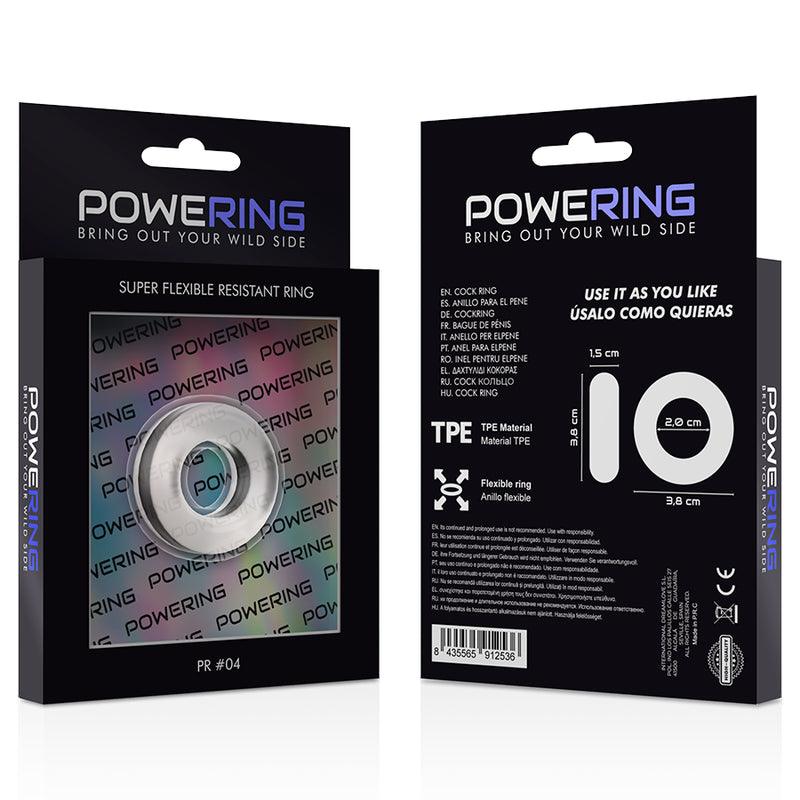 POWERING ANEL PARA PeNIS SUPER FLEXiVEL E RESISTENTE 38CM PR04 TRANSPARENTE