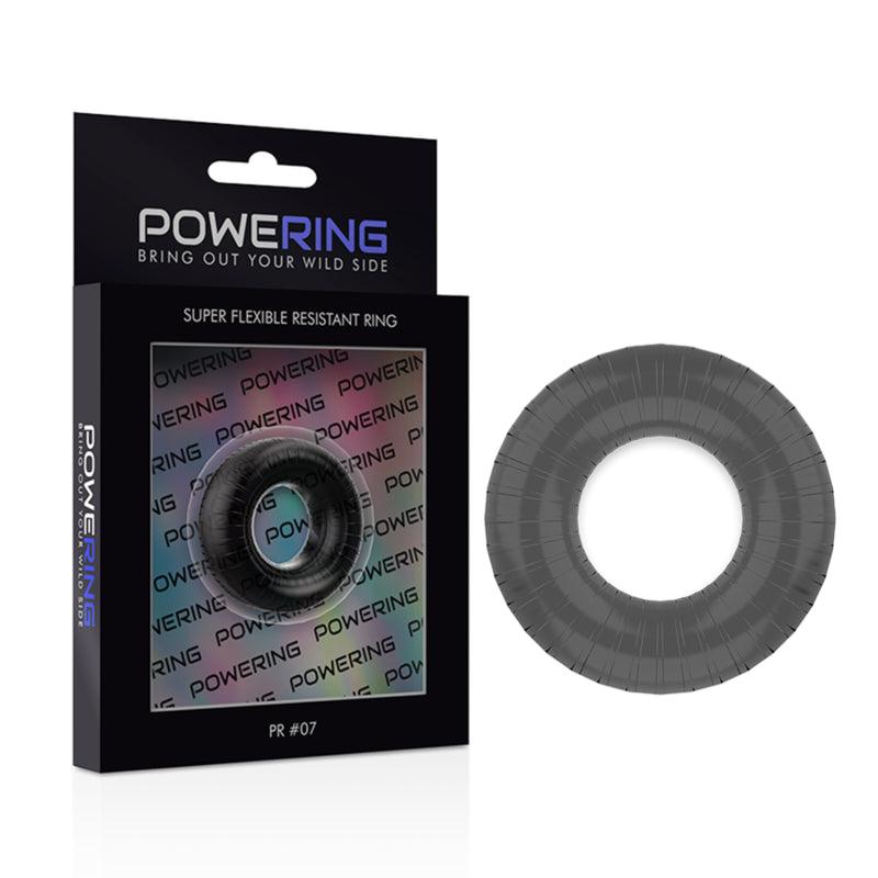 POWERING ANEL PARA PeNIS SUPER FLEXiVEL E RESISTENTE 45CM PR07 PRETO