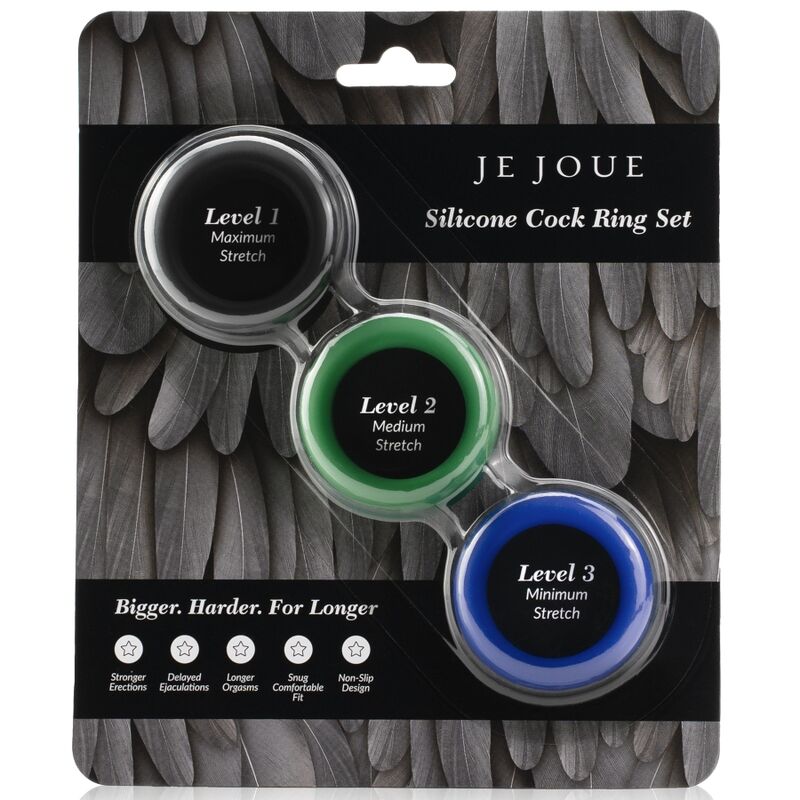 JE JOUE CONJUNTO DE SILICONE ANeIS DE SILICONE PARA O PeNIS