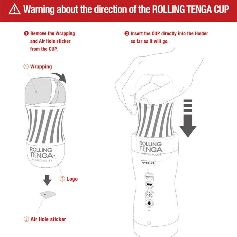 TENGA SUCO E ROTAO DO ROLO GYRO A VCUO