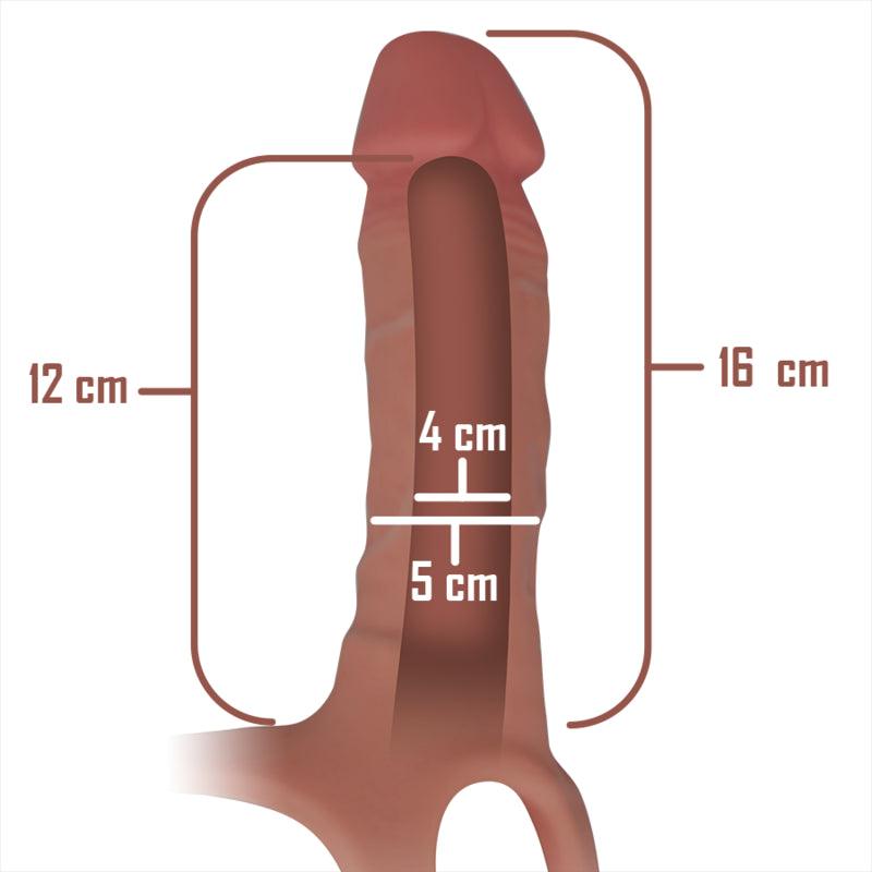 INTENSE ARNeS OCO COM DILDO DE SILICONE 16 X 35 CM