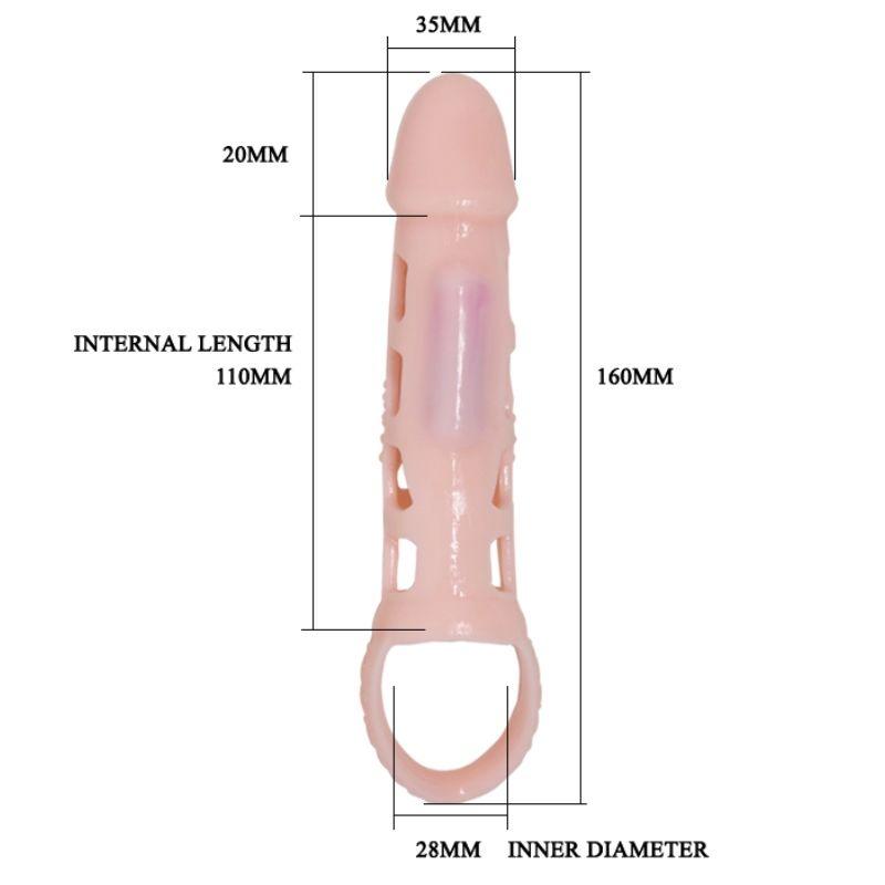 PRETTY LOVE CAPA EXTENSOR DE PeNIS HARRISON COM VIBRAO E ALA 135 CM