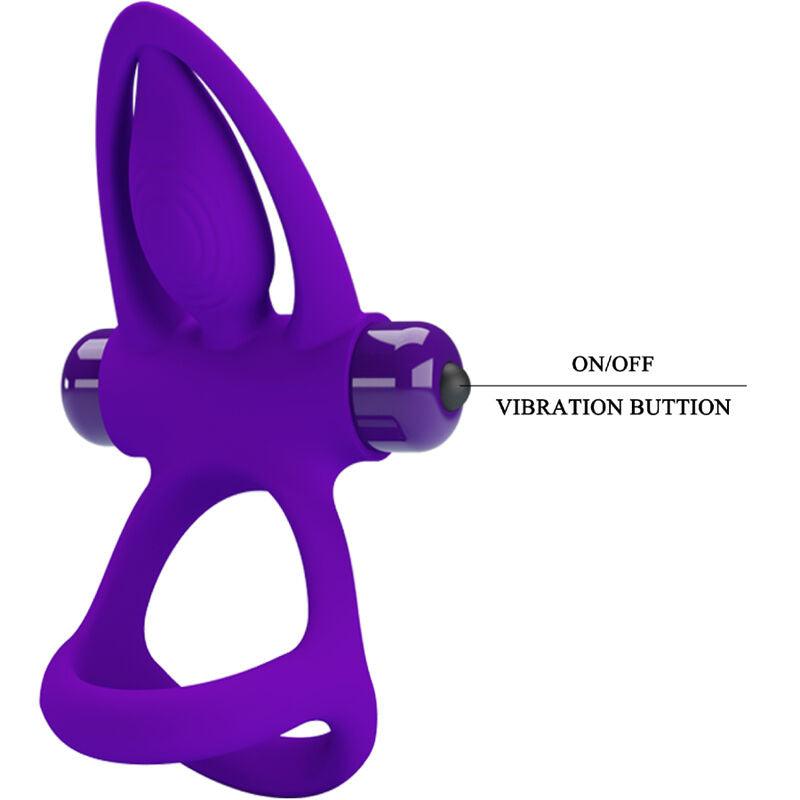 PRETTY LOVE ANEL VIBRADOR 10 VIBRAoES LILA SILICONE