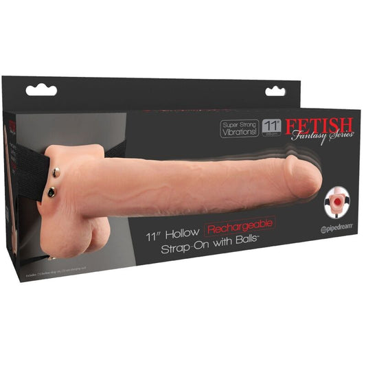 FETISH FANTASY SERIES ARNeS AJUSTVEL PeNIS REALISTA COM BOLAS RECARREGVEIS E VIBRADOR 28 CM