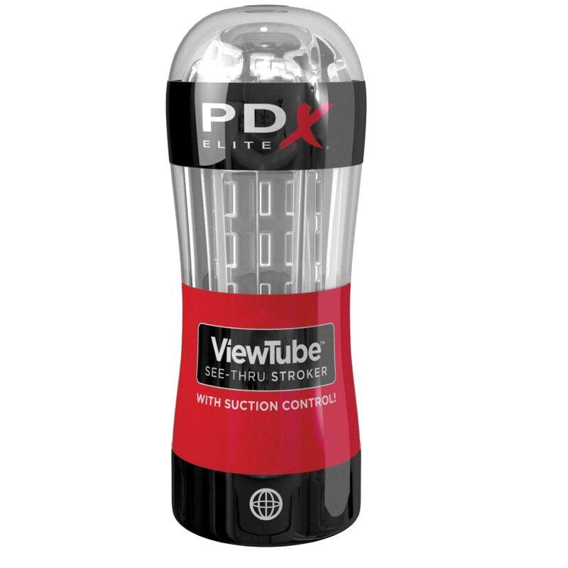 PDX ELITE STROKER VIEWTUBE CONTROL SUCO TRANSPARENTE