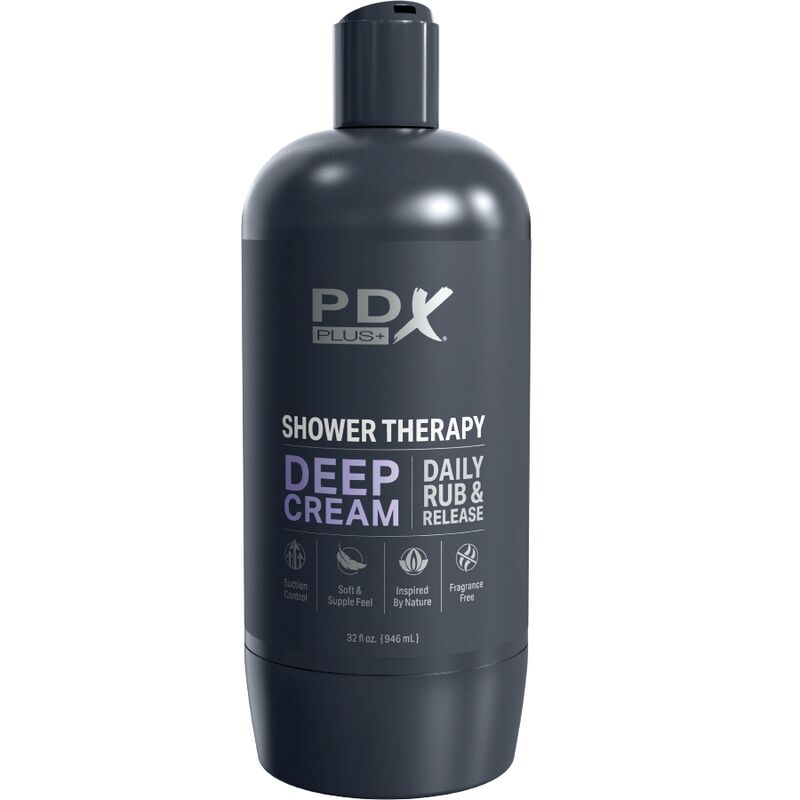 PDX PLUS STROKER MASTURBATOR DISCREET DEEP CREAM SHAMPOO DESIGN DE GARRAFA