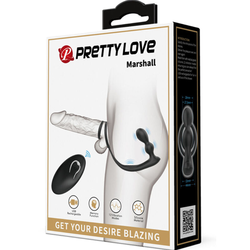 PRETTY LOVE ANEL PARA PeNIS MARSHALL COM PLUG ANAL VIBRAToRIO COM CONTROLE REMOTO