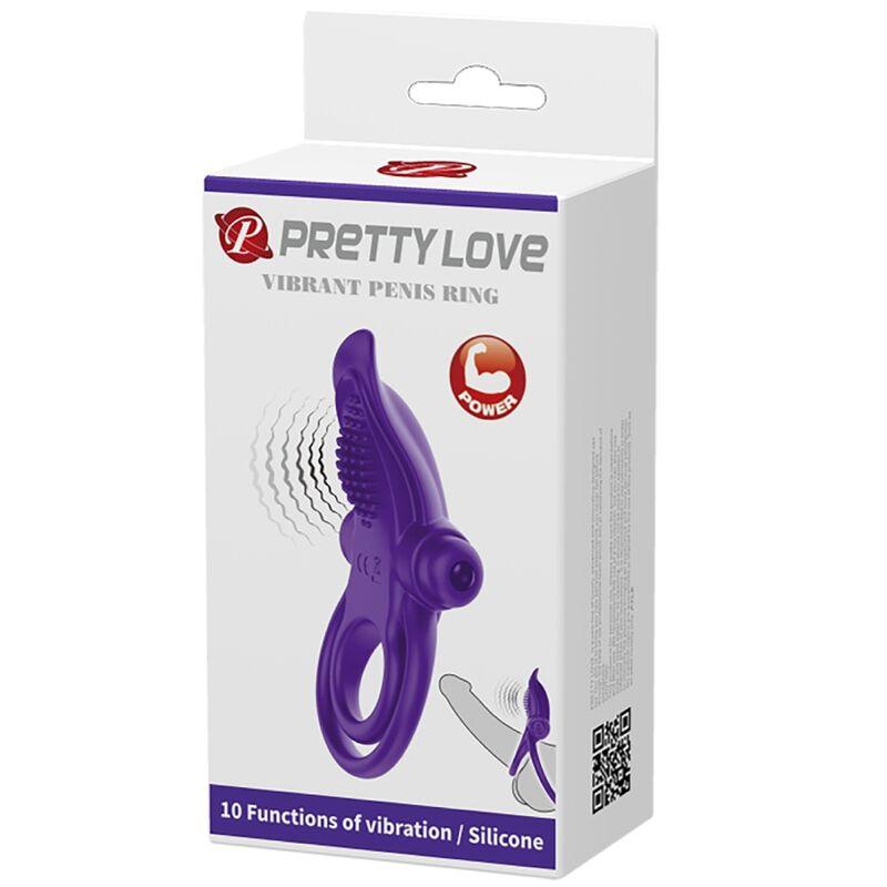 PRETTY LOVE ANEL PARA PeNIS VIBRANTE ROXO