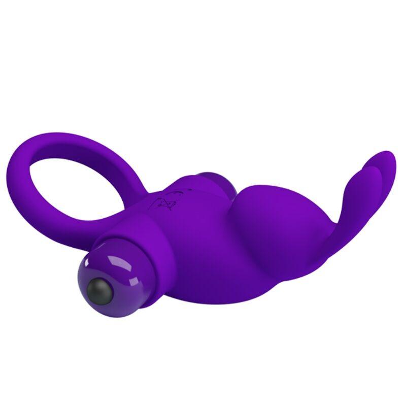 PRETTY LOVE ANEL VIBRADOR I COELHO PARA PeNIS ROXO