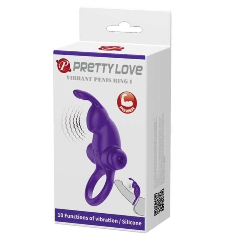 PRETTY LOVE ANEL VIBRADOR I COELHO PARA PeNIS ROXO