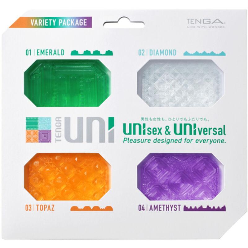 TENGA MASTURBADOR UNI VARIETY DEDAL PACK 4 UNIDADES