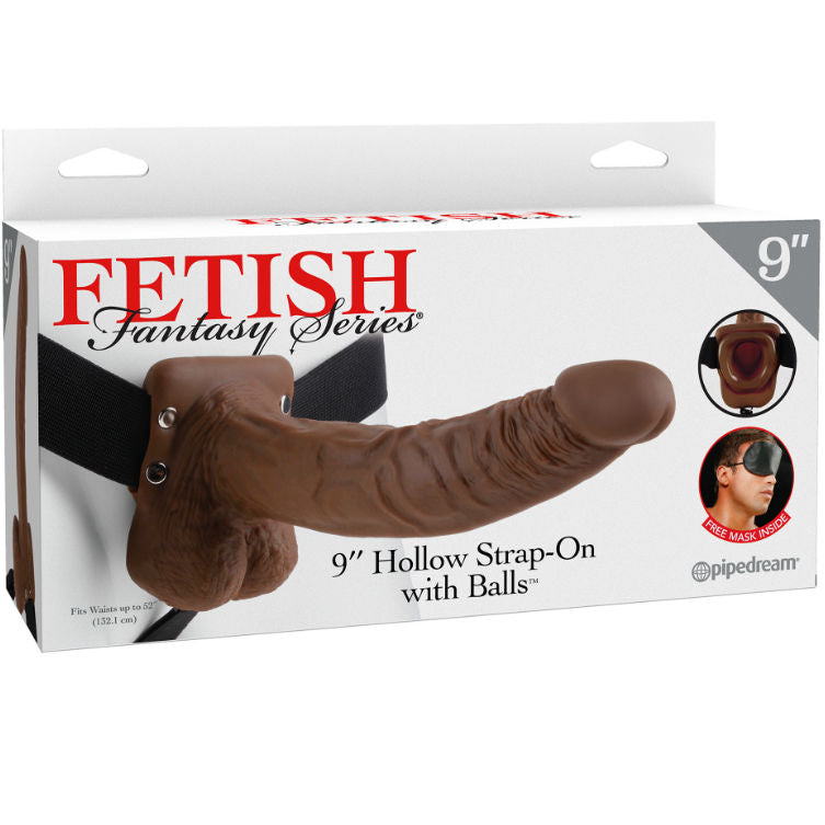 FETISH FANTASY SERIES 9 STRAP ON OCO COM BOLAS 229CM CASTANHO