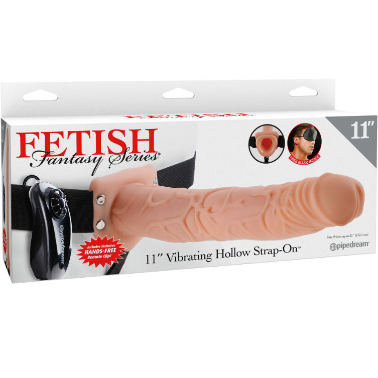 FETISH FANTASY SERIES 11 HOLLOW STRAP ON VIBRANDO COM BOLAS 279CM CARNE