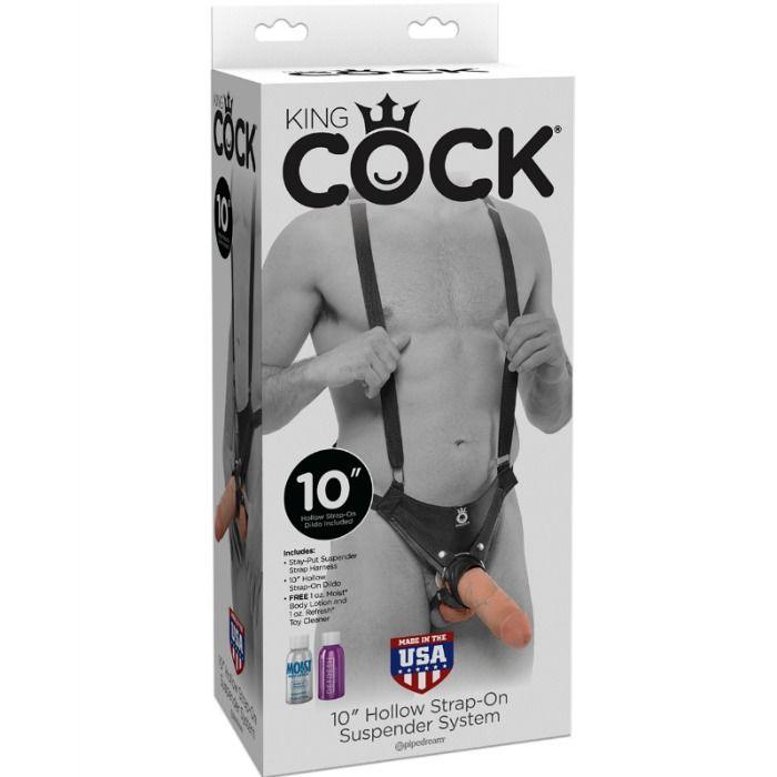 KING COCK 255 CM HOLLOW STRAP ON SUSPENDER SYSTEM CARNE