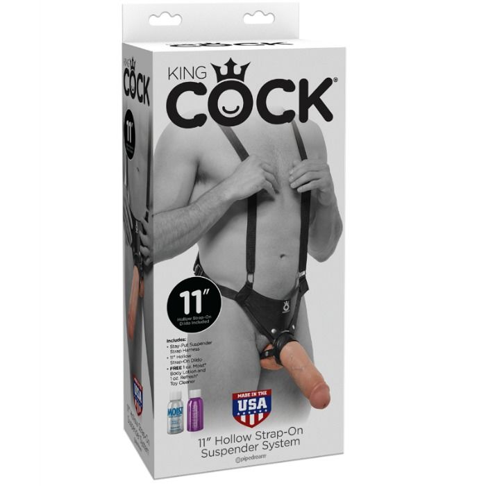 KING COCK SISTEMA DE SUSPENSOR DE ALA OCA 28 CM CARNE