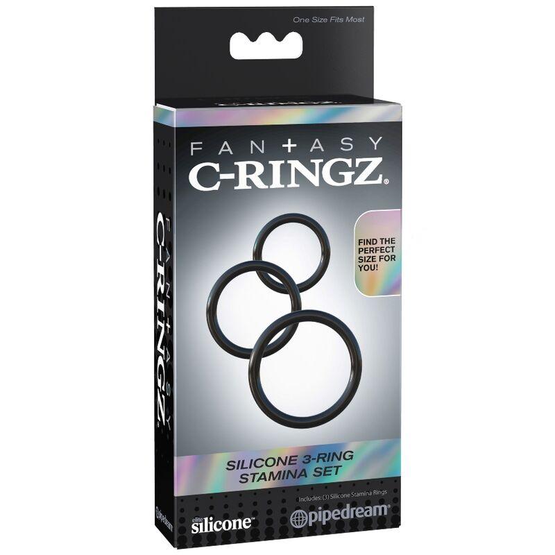 FANTASY C RINGZ CONJUNTO DE ESTAMINA DE 3 ANEL DE SILICONE