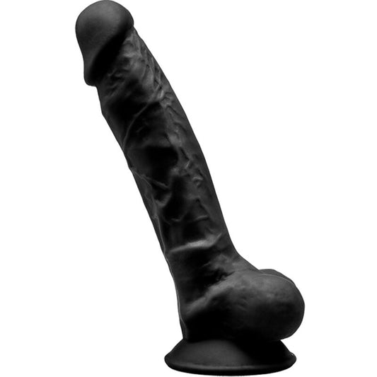 SILEXD MODELO 1 PeNIS REALiSTICO PREMIUM SILEXPAN SILICONE PRETO 175 CM