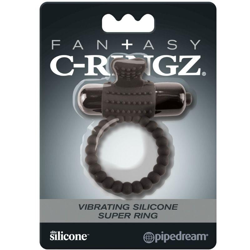 FANTASY C RINGZ ANEL VIBRANTE DE SILICONE PRETO