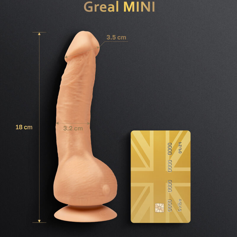 G VIBE GREAL MINI VIBRADOR DILDO SILICONE NATURAL