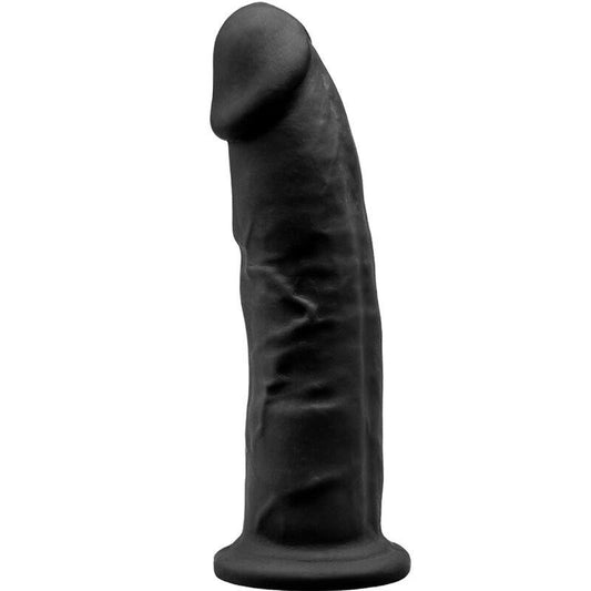 SILEXD MODELO 2 PeNIS REALiSTICO PREMIUM SILEXPAN SILICONE PRETO 23 CM