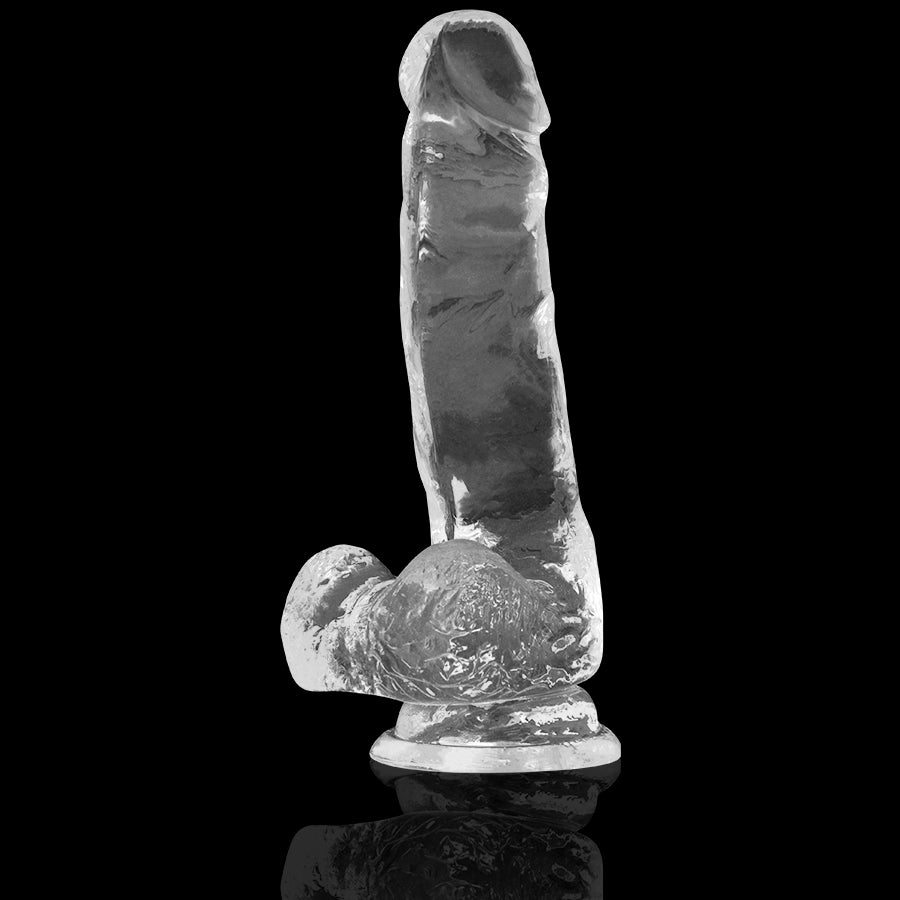 X RAY DILDO TRANSPARENTE COM BOLAS 185 CM X 38 CM