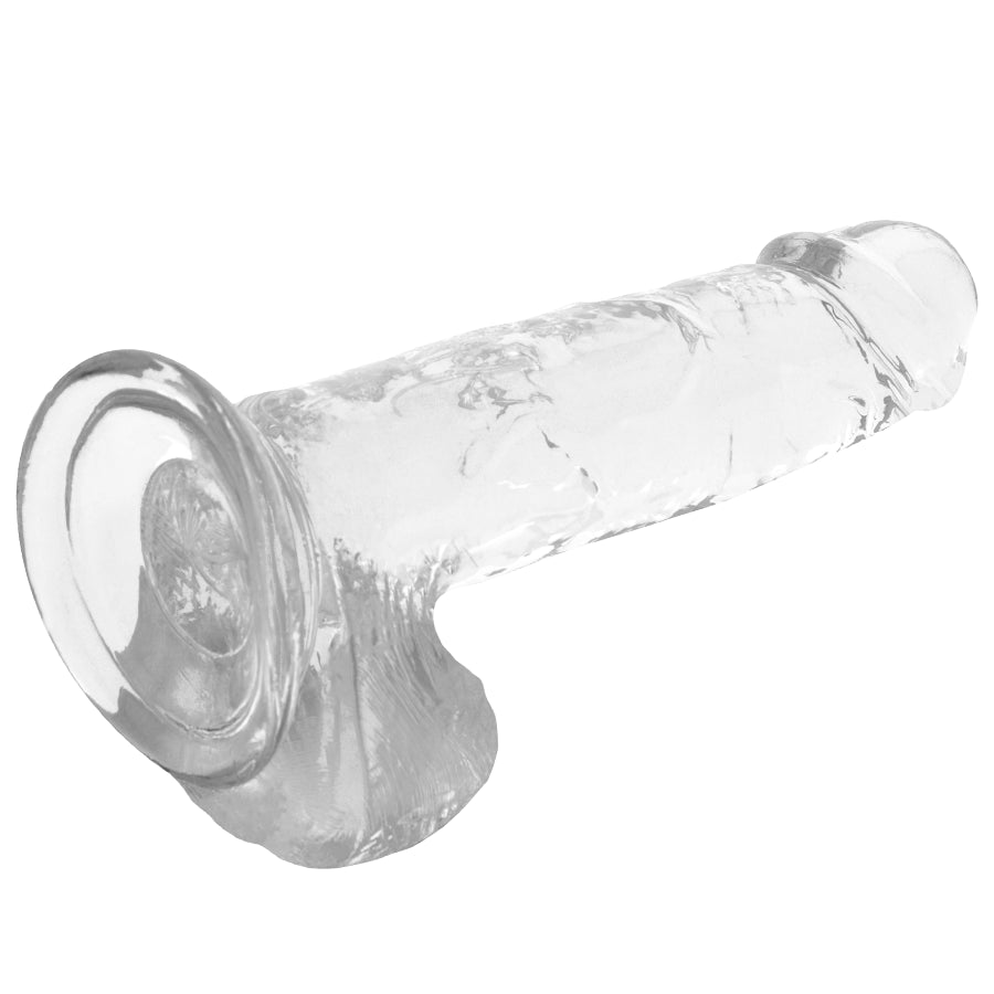 X RAY DILDO TRANSPARENTE COM BOLAS 20 CM X 45 CM