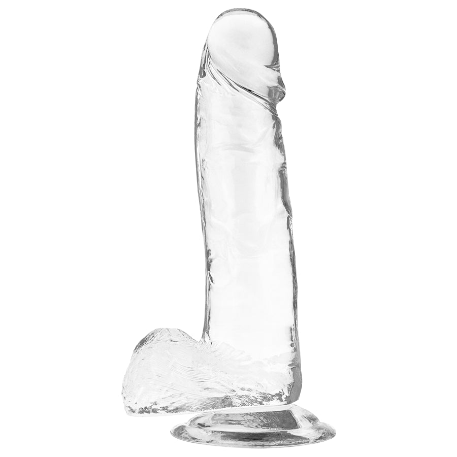 X RAY DILDO TRANSPARENTE COM BOLAS 20 CM X 45 CM