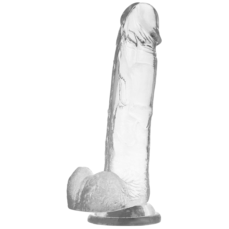 X RAY DILDO TRANSPARENTE COM BOLAS 22 CM X 46 CM