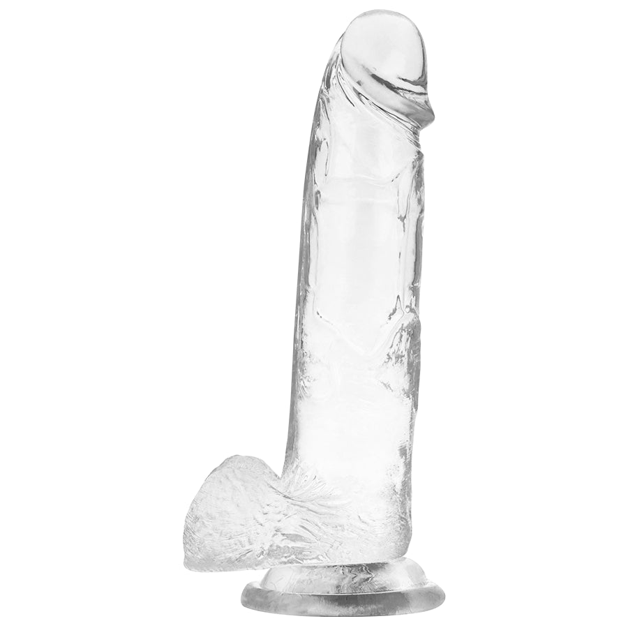 X RAY DILDO TRANSPARENTE COM BOLAS 22 CM X 46 CM