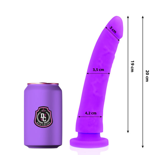 DELTA CLUB TOYS LILAC DILDO MEDICAL SILICONE 20 X 4 CM