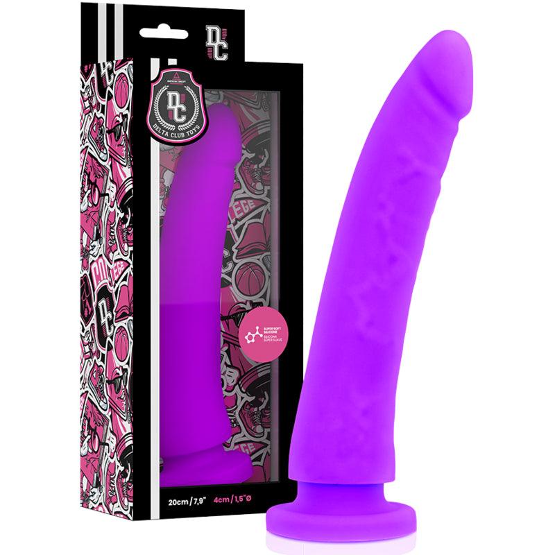 DELTA CLUB TOYS LILAC DILDO MEDICAL SILICONE 20 X 4 CM