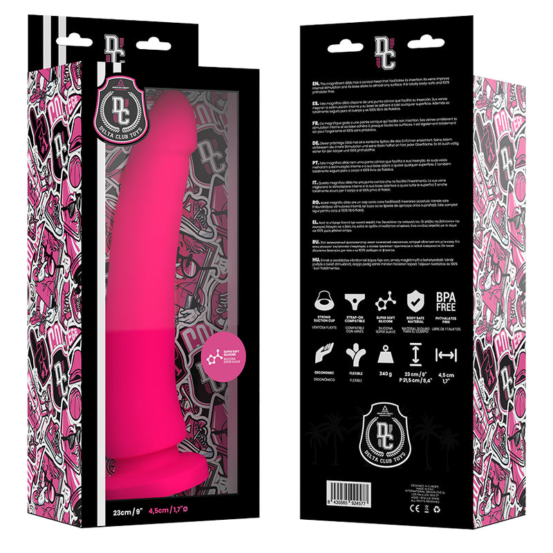 DELTA CLUB TOYS DILDO MeDICO DE SILICONE ROSA 23 X 45 CM