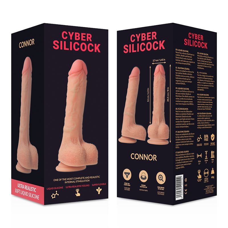 CYBER SILICOCK CONNOR ULTRA REALISTA SILICONE LiQUIDO MACIO 205 CM