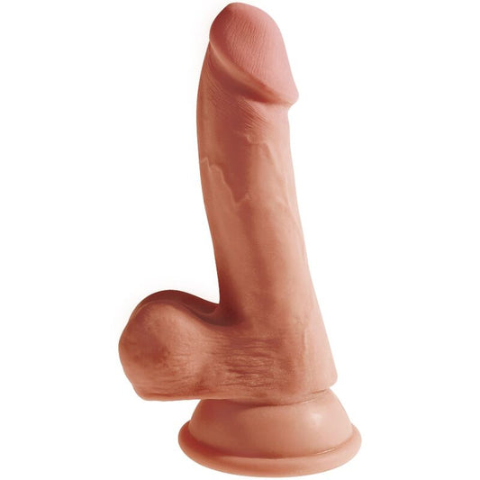 KING COCK PLUS 3D DILDO COM BOLAS 17 CM