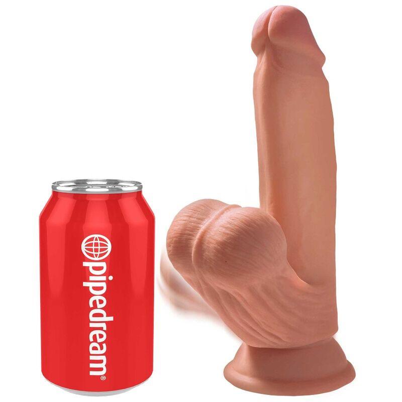 KING COCK PLUS BOLAS DE BALANO DE DILDO 3D 152 CM