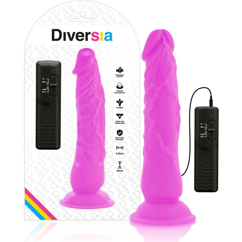 DIVERSIA FLEXiVEL VIBRACaO VIBRANTE 21 CM ROXO