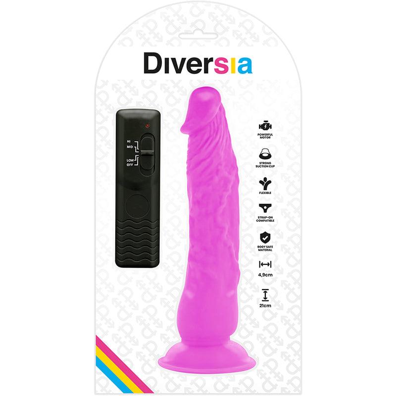 DIVERSIA FLEXiVEL VIBRACaO VIBRANTE 21 CM ROXO