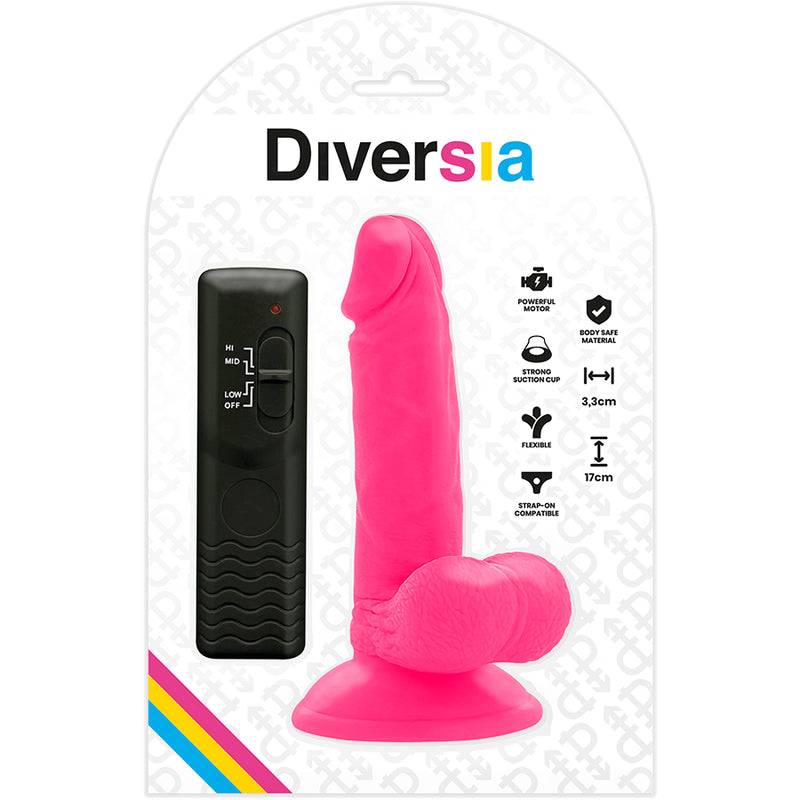 DIVERSIA FLEXiVEL VIBRACaO VIBRACaO 17 CM ROSA