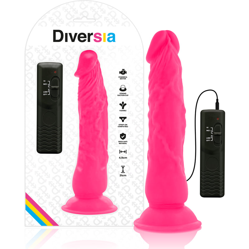 DIVERSIA FLEXiVEL VIBRAToRIO 21 CM ROSA