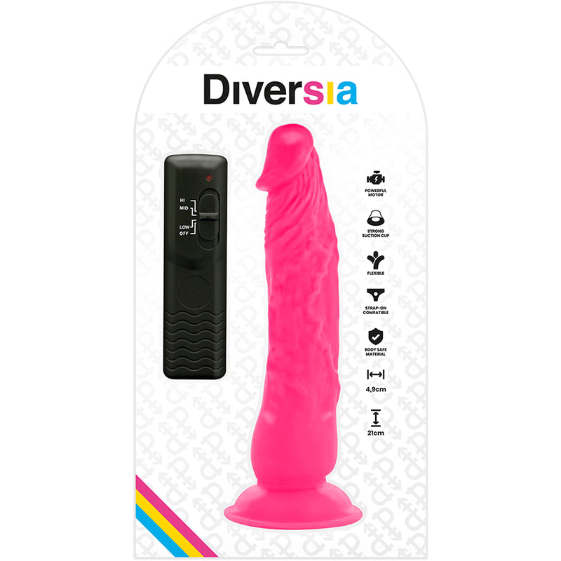 DIVERSIA FLEXiVEL VIBRAToRIO 21 CM ROSA