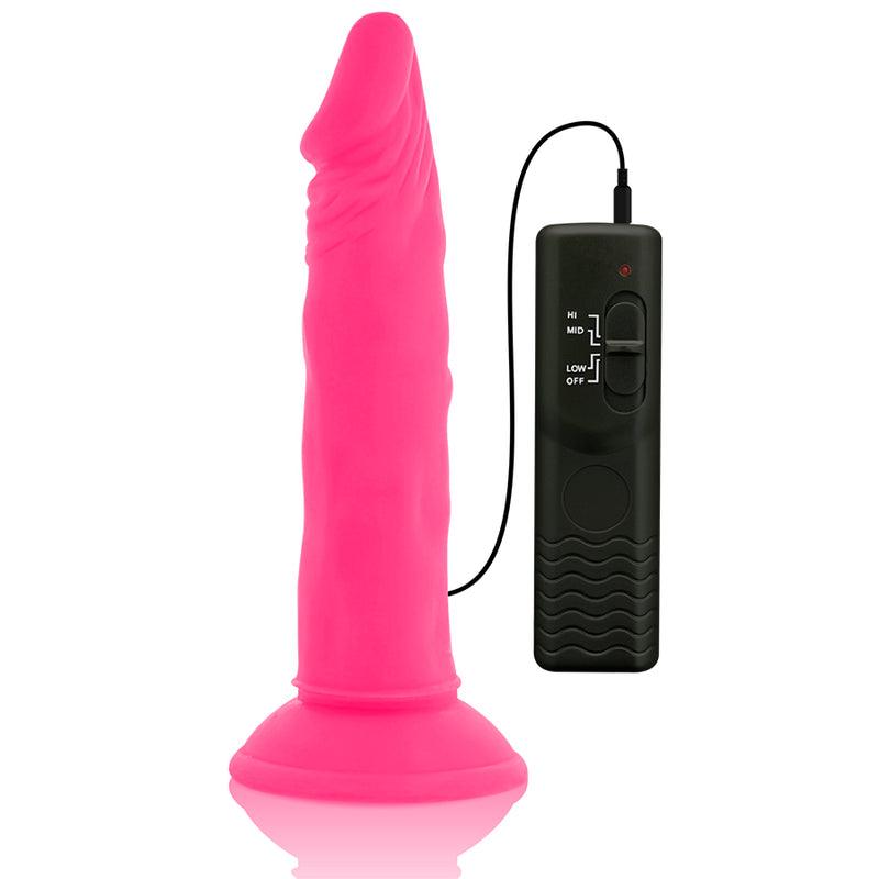 DIVERSIA DILDO FLEXiVE COM VIBRACaO 23 CM ROSA