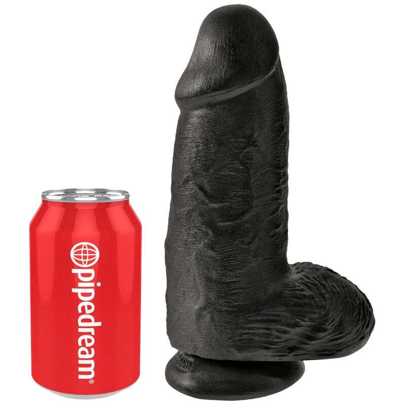 KING COCK PeNIS GORDINHO REALISTA 23 CM PRETO