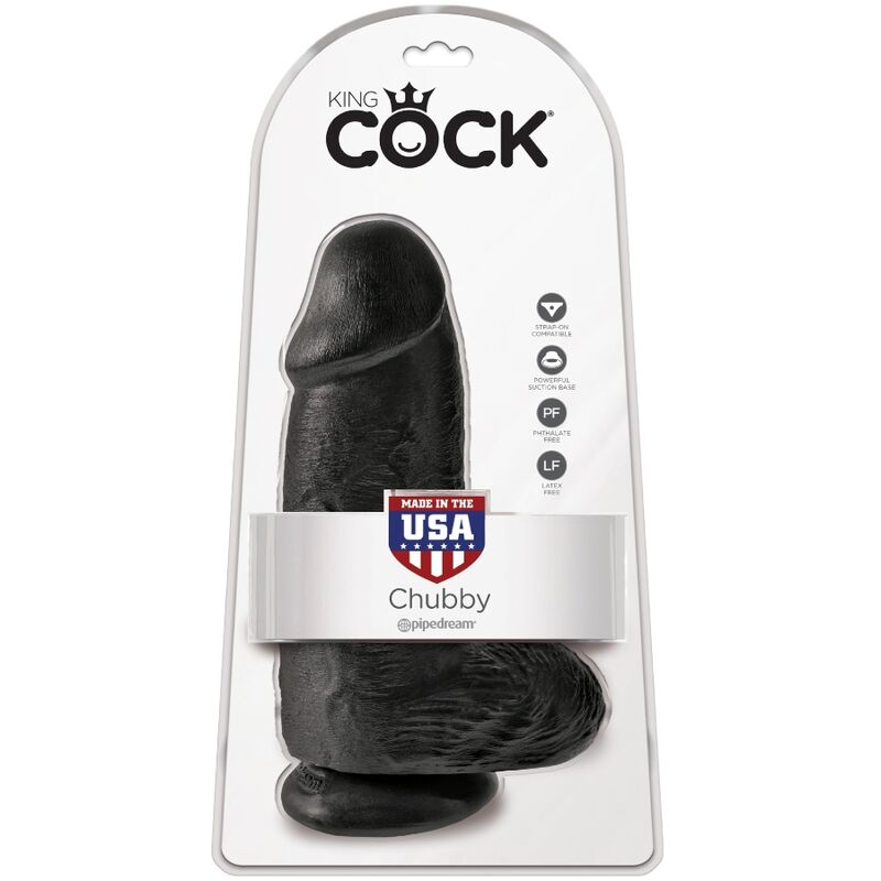 KING COCK PeNIS GORDINHO REALISTA 23 CM PRETO