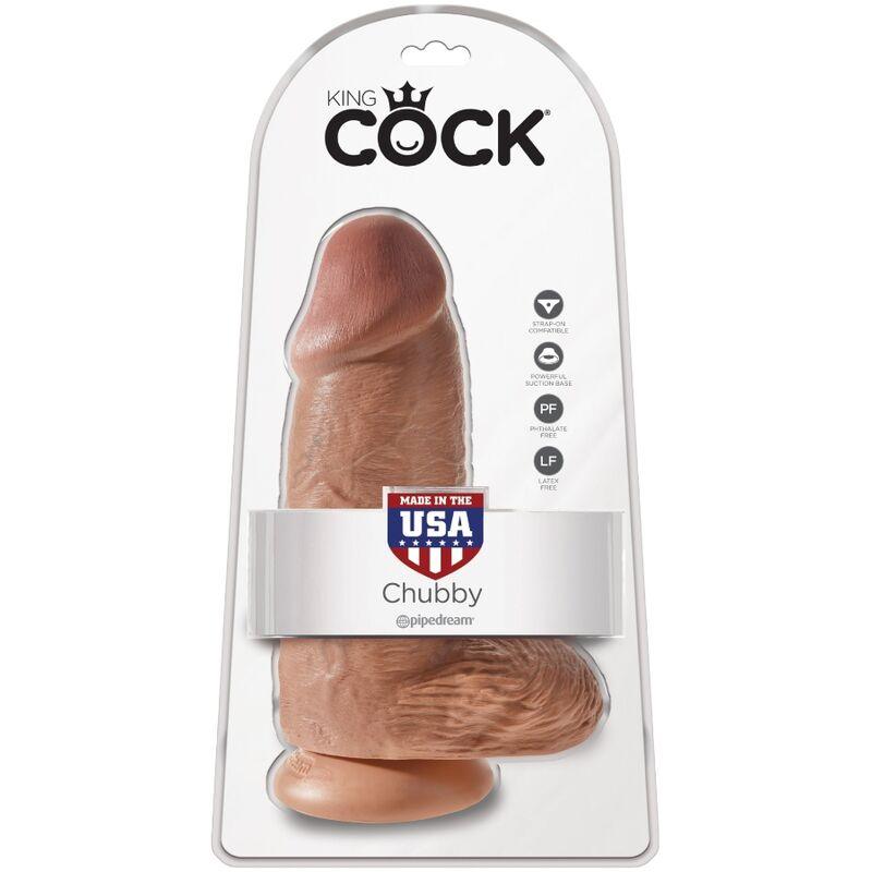 KING COCK PeNIS GORDINHO REALISTA 23 CM CARAMELO