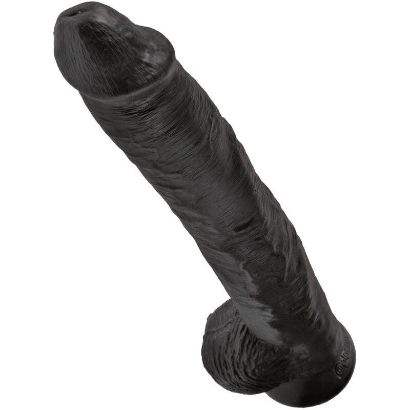 KING COCK PeNIS REALiSTICO COM BOLAS 305 CM PRETO