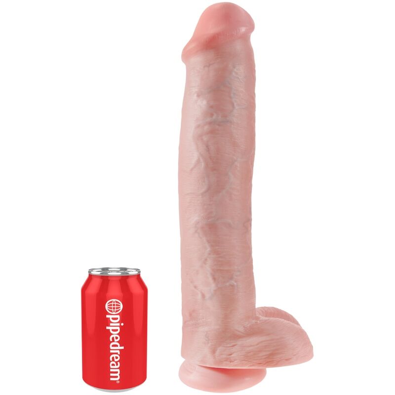 KING COCK PeNIS REALiSTICO COM BOLAS 342 CM LEVE