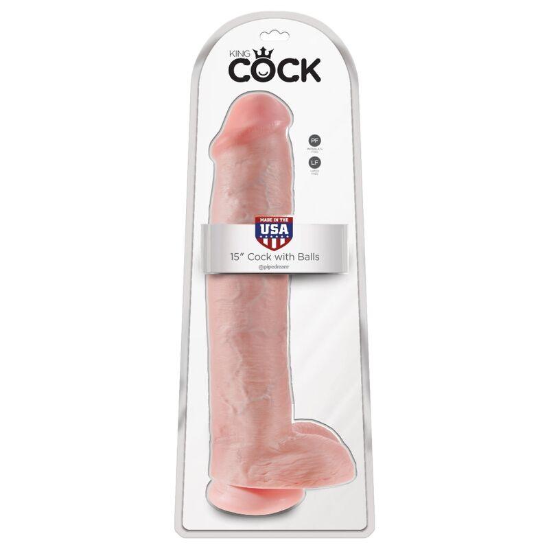 KING COCK PeNIS REALiSTICO COM BOLAS 342 CM LEVE