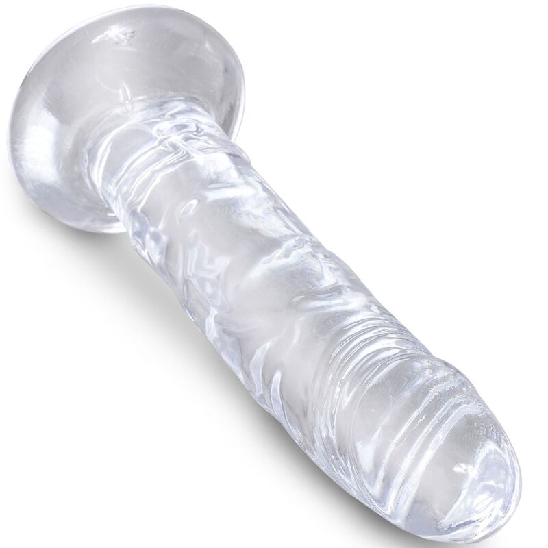 KING COCK CLEAR PeNIS REALiSTICO 155 CM TRANSPARENTE