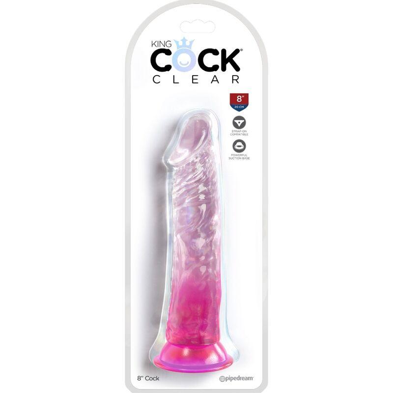 KING COCK CLEAR PeNIS REALiSTICO 197 CM ROSA